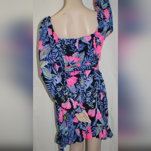 New w/Tags! Lilly Pulitzer Lila Dress in Onyx Earned Stripes, Sz 12 - Picture 9 of 9